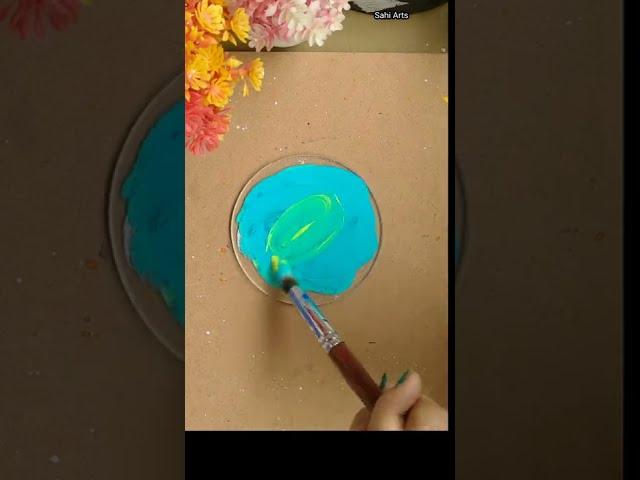 Turquoise color mixing |acrylic color mixing #shorts #youtubeshorts #acrylic