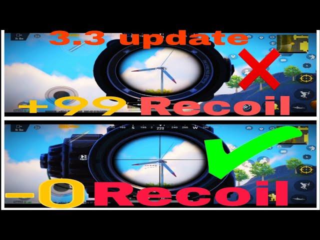 3.3 update No Recoil sensitivity pubg mobile || zero recoil file PUBG mobile 3.3 update #pubgmobile