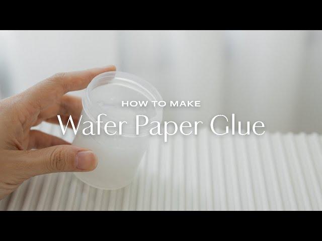 How to make EDIBLE GLUE for my wafer paper flowers? (Only 2 ingredients!)