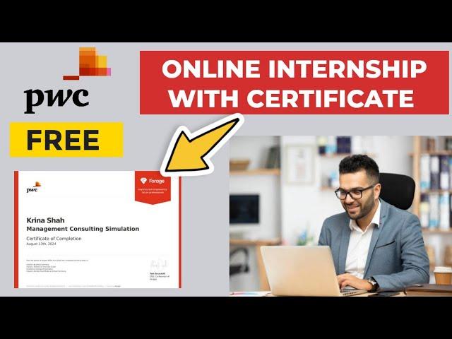 PwC Online Internship with Certificate | Internship for students | What is Management Consulting