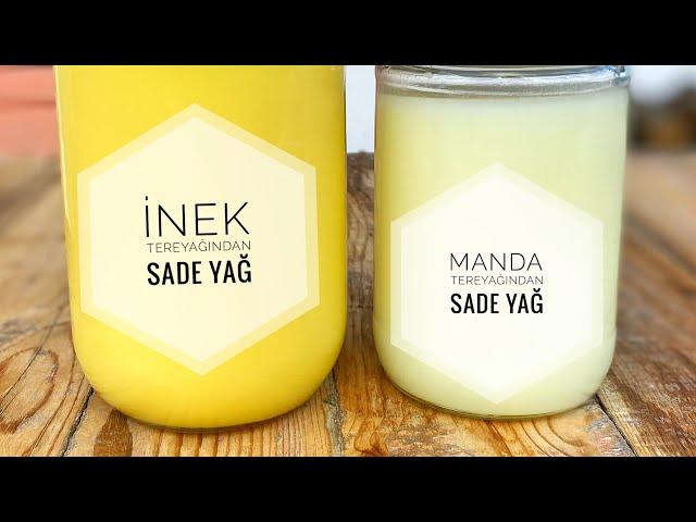 Sade Yağ Nasıl Yapılır? Manda Tereyağından Sade Yağ Yapımı - How to Make Ghee