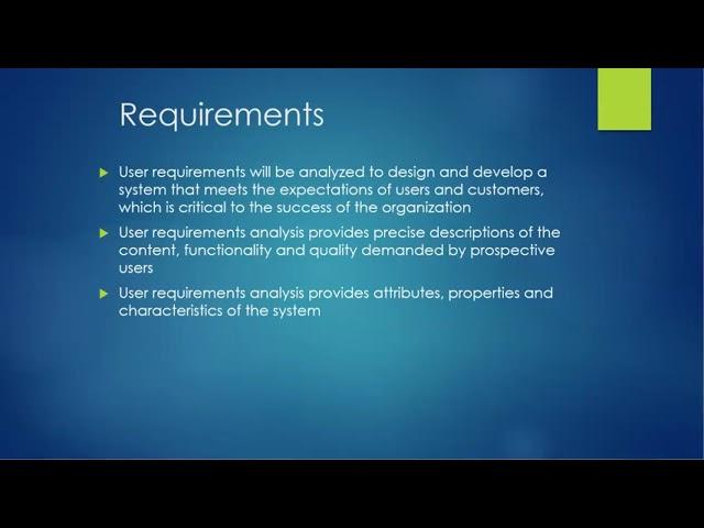 Systems Requirements