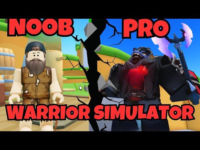 I Went Noob to Pro In Roblox Warrior Simulator