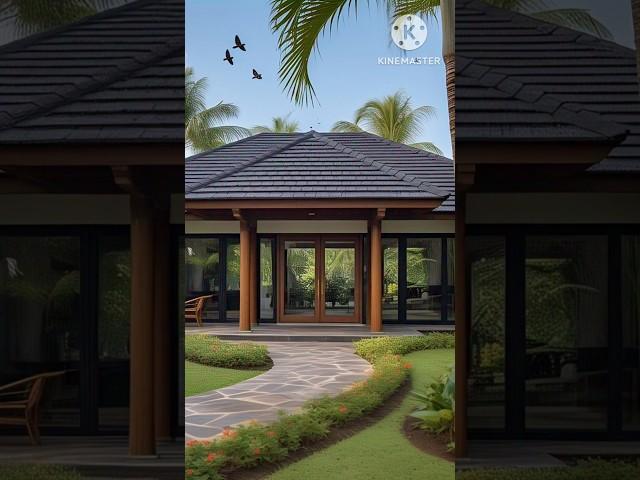 A Modern Tropical-Style Bungalow with a Peaceful and Elegant Design #bungalow #tropical #peaceful