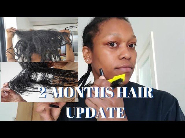 FINALLY GIVING A UPDATE ON THE PROGRESS OF MY HAIR AFTER MIELLE ORGANIC DAMAGED MY HAIR