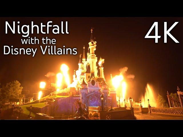 [4K] Nightfall with the Disney Villains - Halloween 2022 - Disneyland Paris