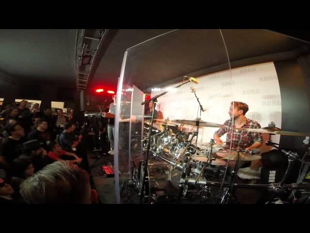 Dirty Loops – NAMM 2015 Full Live performance (GoPro view – Drummer’s angle)