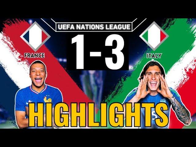 France vs Italy 1-3 | UEFA NATIONS LEAGUE | Highlights & All Goal 2024