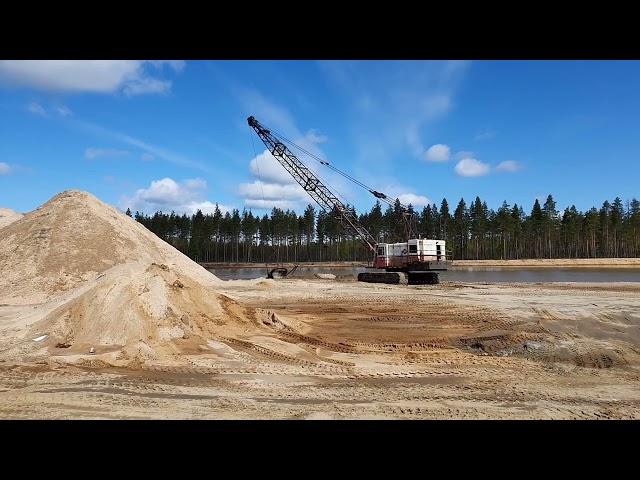 Lima 1250-SC dragline working