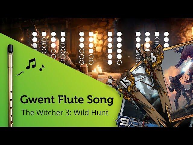 Gwent Flute Song 'A Story You Won't Believe' (The Witcher 3) on Tin Whistle D + tabs tutorial