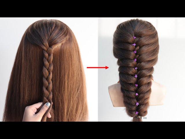 Attractive hairstyle for long hair girls | new unique hairstyle | long hair style