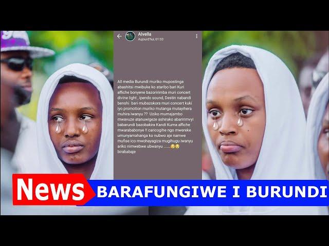 VESTINE NA DORCAS NABO BAFUNGIWE I BURUNDI KUGIRA ABANTU NTIBITABIRE IGITERAMO CABO