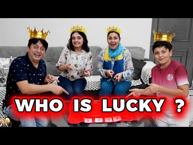 WHO IS LUCKY | Family Comedy Challenge | Aayu and Pihu Show