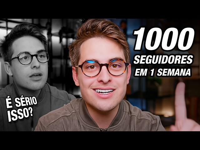 Rápido e Eficaz: Do ZERO a 1000 Seguidores em Uma Semana