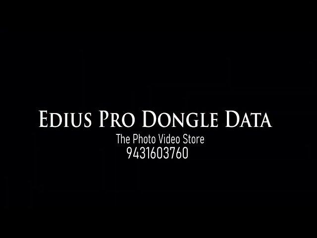 EDIUS X 10 Software & Wedding Projects Data Dongle Bihar