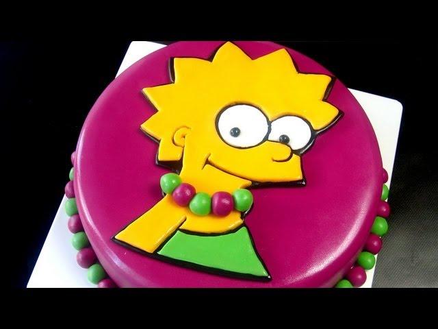 Lisa Simpson Cake, How To Tutorial / Dort Simpsonovi