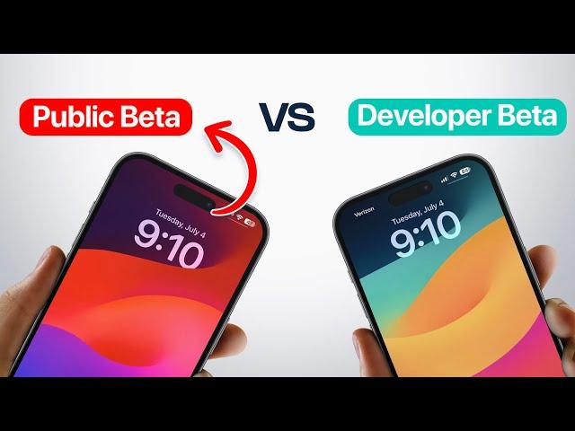 iOS 17 Public Beta VS iOS 17 Developer Beta