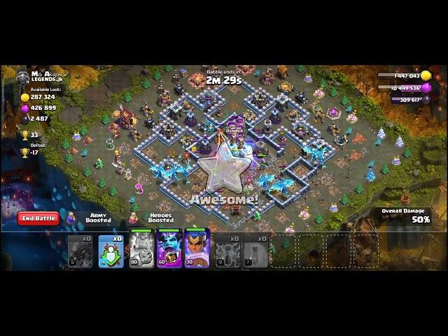 Th13 "DragBat Attack Strategy" 2024 | Th13 Dragon Bat Spell Attack | Best Th13 Attack Strategy