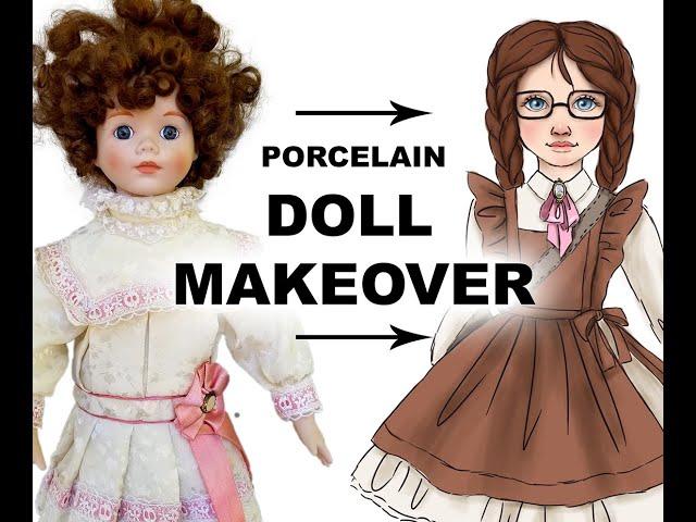 PORCELAIN DOLL REPAINT PROJECT - PART SEVEN / Making outfit for my doll part one / The underdress