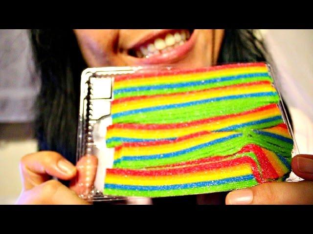 ASMR Eating Airheads Xtremes ScorpioAnnASMR