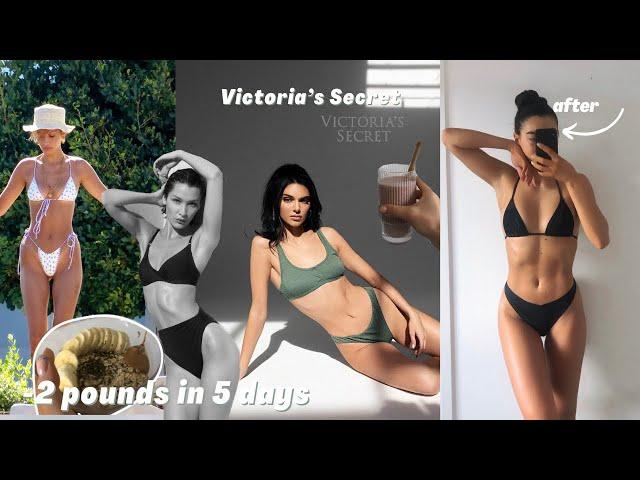 TRYING THE VICTORIA'S SECRET MODEL DIET AND WORKOUTS FOR A WEEK | it was HARD !!! | Irida