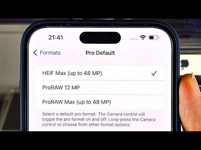 How To Activate 48mp in iPhone 15 Pro Max