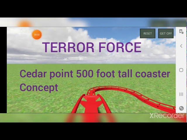TERROR FORCE a 500 foot tall coaster concept for cedar point