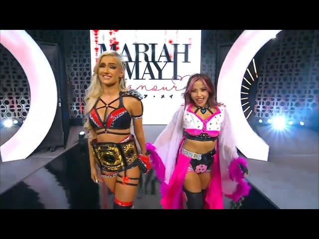 Mina Shirakawa and Mariah May Entrance: AEW Rampage Nov.22,2024