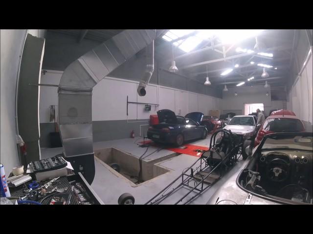 MG TF turbo VF35 dyno run Rover k series 1.8 310hp