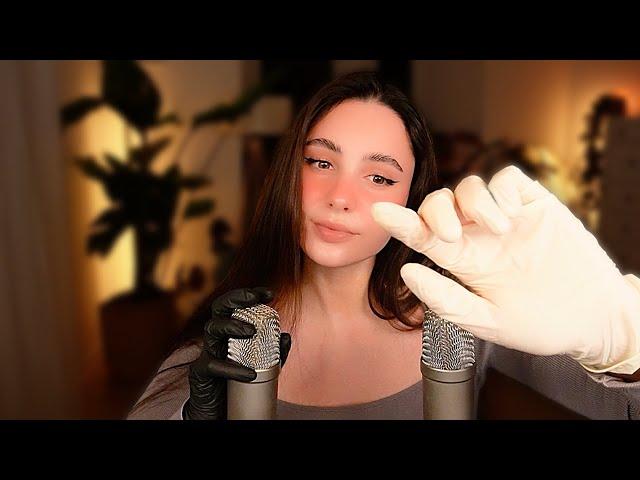 ASMR Glove Sounds  Black & White for your sleep 