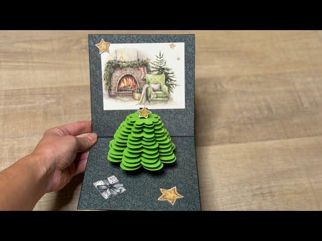 Christmas Tree Pop Up Card Tutorial