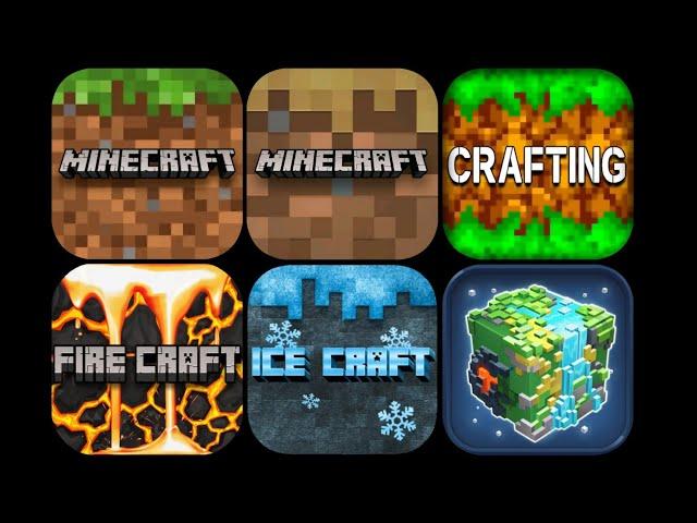 Minecraft  Minecraft Trial  ICE CRAFT  FIRE CRAFT  EARTH CRAFT  CRAFTING&BUILDING 