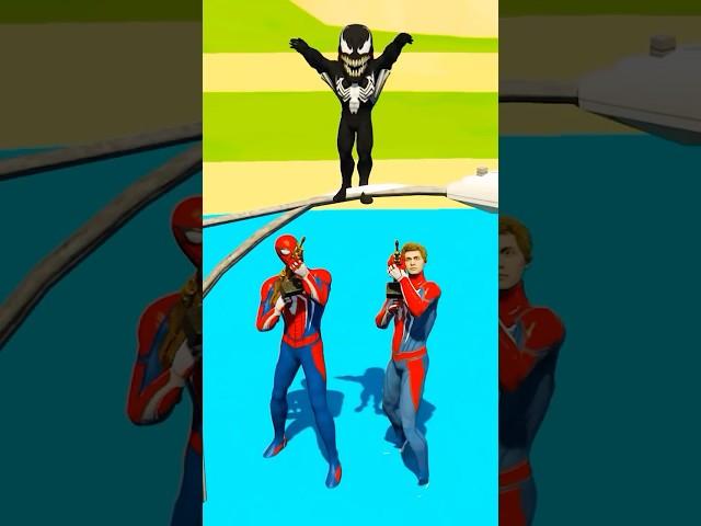 FATHER SPIDERMAN SAVES SON SPIDERMAN FROM ZOMBIES #3 MARVEL TOYS #shorts #gta #ragdolls #spiderman