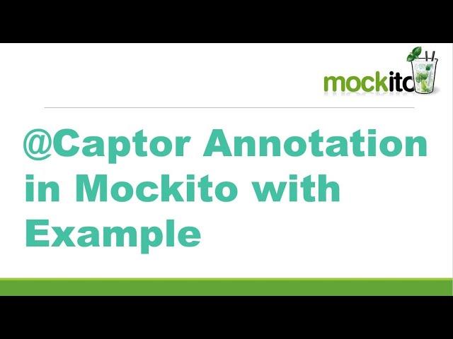 @Captor Annotation in Mockito with Example ||Mockito 3 Tutorial|Junit 5 and Mockito ||ArgumentCaptor