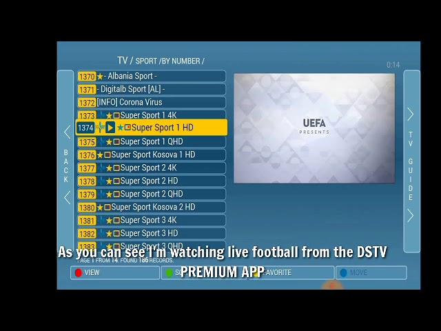 Watch Over 5000+ DSTV channels via Android device