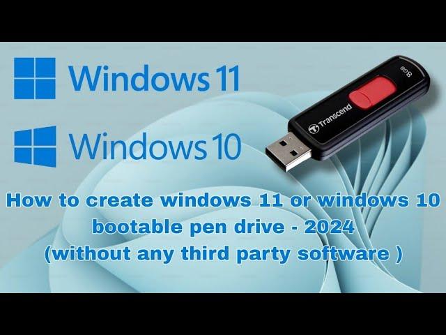 How to Create a Windows 10 Bootable USB Drive | How to Create a Windows 11 Bootable USB Drive