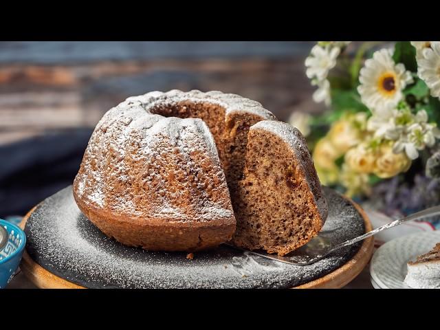 10-MINUTE KUGLOF CAKE! VEGAN, NO MILK OR EGGS!