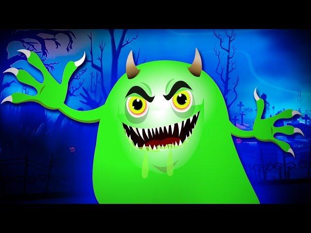 Slimy Green Monster | Hallween Songs for Kids | Cartoon Videos for Babieso