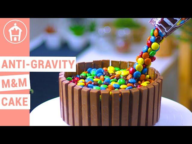 This EPIC Anti Gravity M&M Cake Will Blow Your Mind! Cake Decorating Ideas