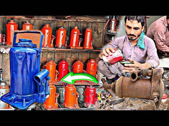 How to repair Rusty hydraulic jack || Amazing Restoration of  Hydraulic Jack