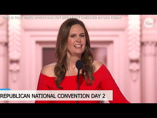 Sarah Huckabee Sanders' full 2024 RNC speech