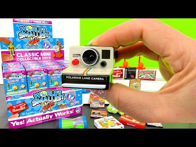 OPENING A FULL CASE OF WORLD'S SMALLEST TOYS ! TINY GADGETS