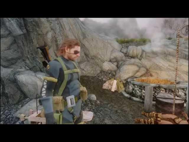 Skyrim Big Boss Metal Gear Solid 5 Ground Zeroes MOD