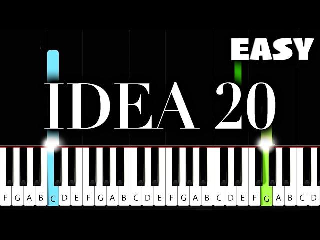 Gibran Alcocer - Idea 20 - EASY Piano Tutorial