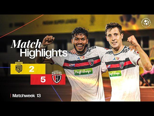 Match Highlights | Hyderabad FC 2-5 NorthEast United FC | MW 13 | ISL 2024-25