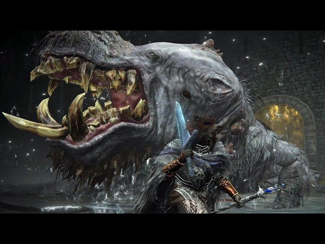 Elden Ring Erdtree DLC - Golden Hippopotamus Boss Fight (4K)