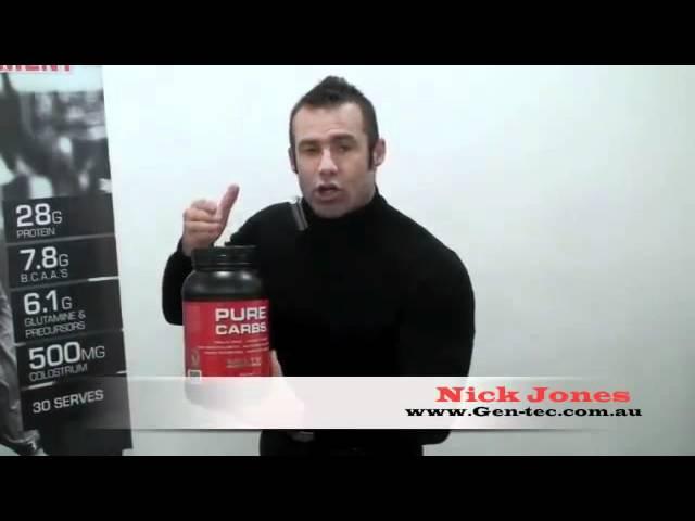 GEN-TEC Pure Carbs Carbohydrate Supplement Information Video - Nick Jones - MassiveJoes.com