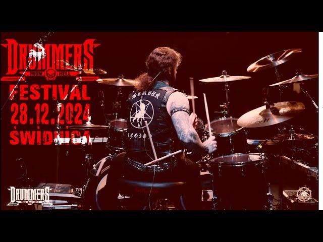 DRUMMERS FROM HELL Fest 2024-Funk drum solo. Simon BLOODHAMMER Schilling Live in Poland (Drum Cam)