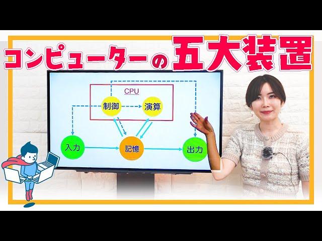 コンピューターの五大装置(ハードウェア)／ITパスポート・基本情報技術者試験・高校情報Ⅰ