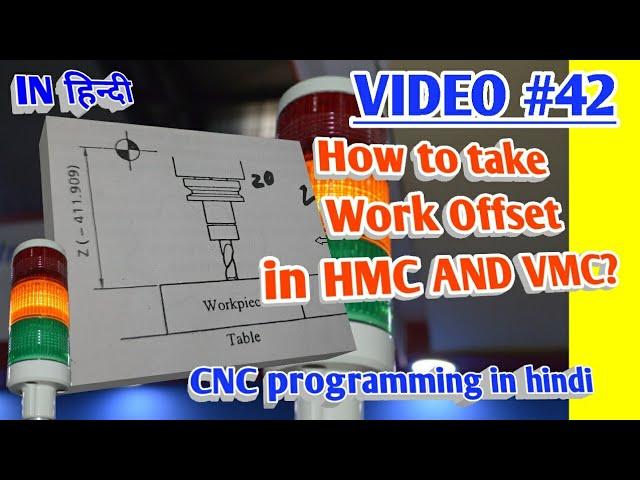 How to take work offset of any part in VMC HMC CNC machine